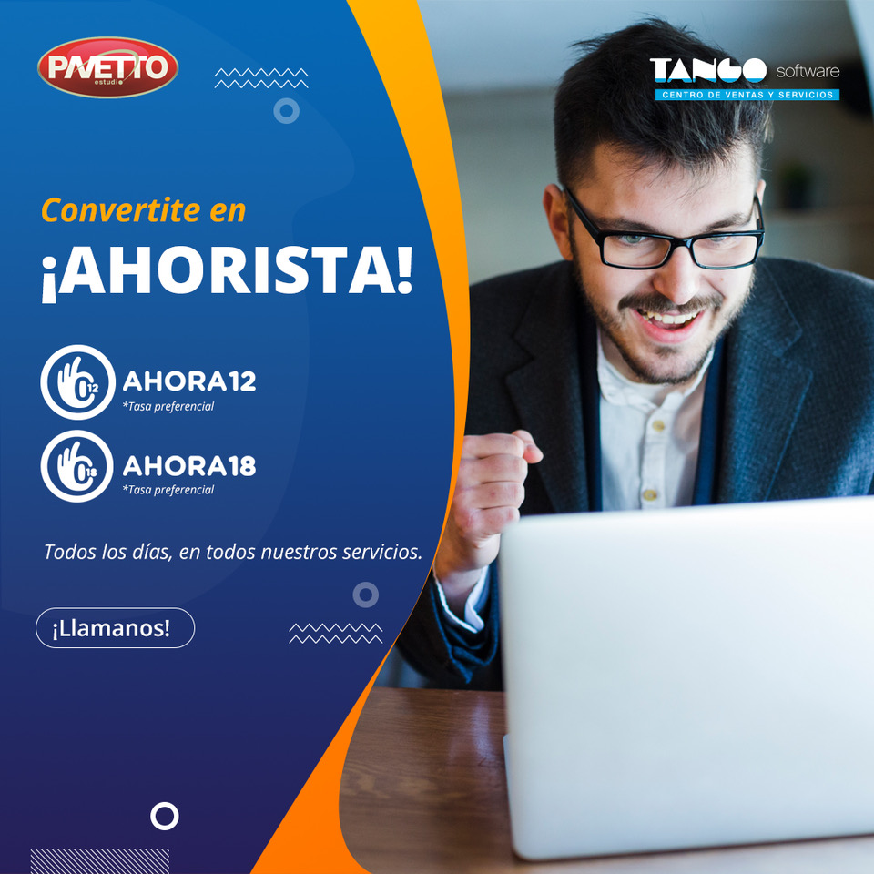 Ahora 12 en pavetto tango software